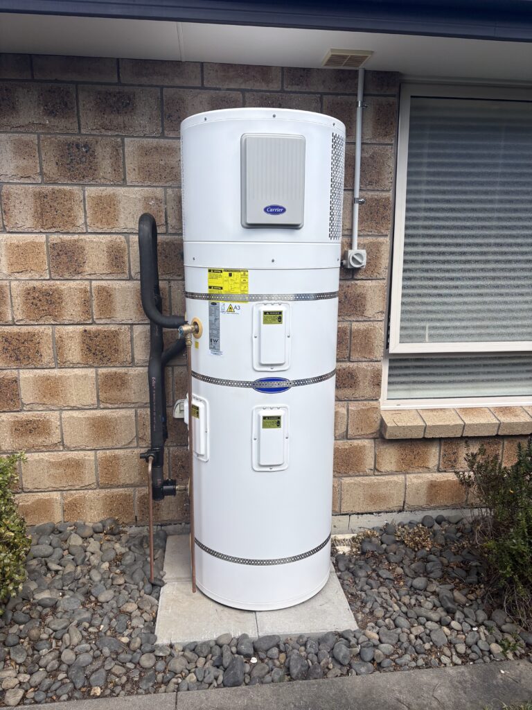 Hot Water Heatpump installed by Clean Climate